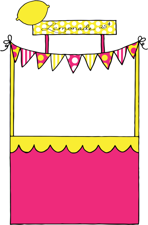 Clip Free Download Collection Of Pink High Quality - Pink Lemonade Stand Clipart (600x825), Png Download