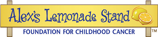 Alex's Lemonade Stand Foundation Emerged From The Front - Alex Lemonade Stand Logo (564x273), Png Download