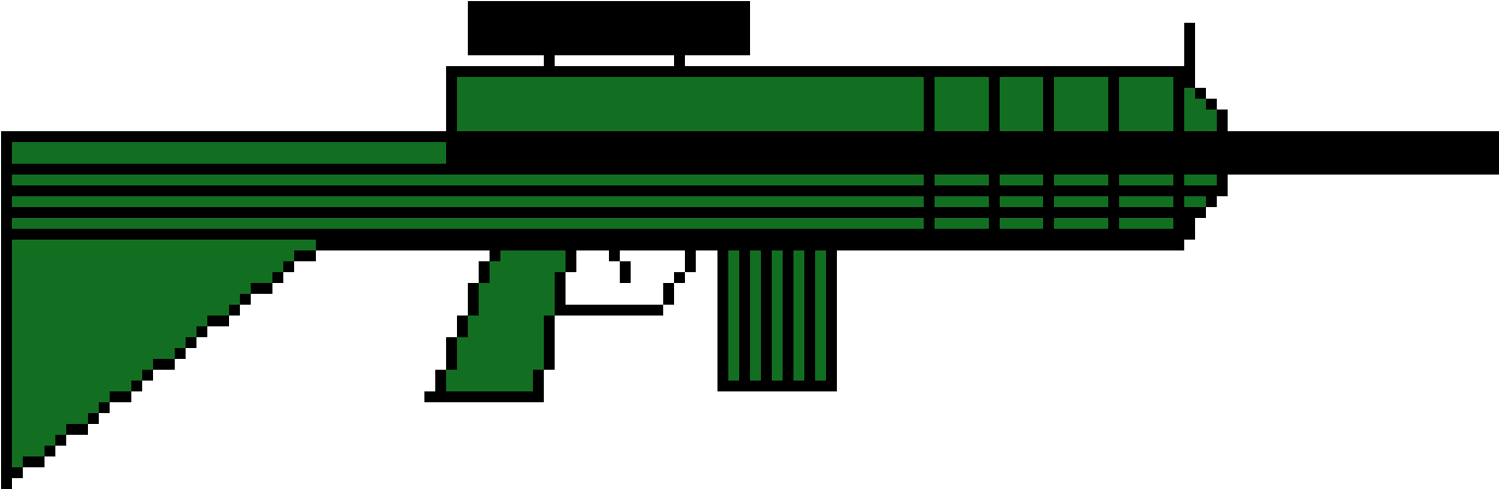 Green Ar-15 - Ar-15 Style Rifle (1440x500), Png Download