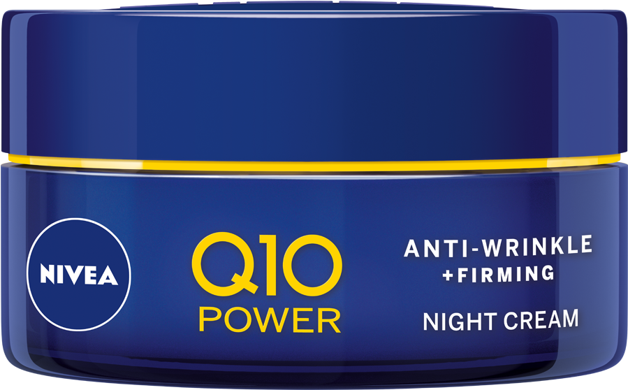 Q10 Power Anti-wrinkle Firming Night Cream - Nivea (1010x1180), Png Download