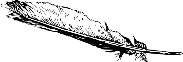 Free Vector Feather Clip Art - Feather Clip Art Png (600x205), Png Download