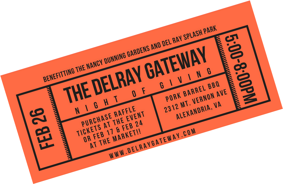 Alexandria,va This Morning Community Leader And Del - Ticket (1105x716), Png Download