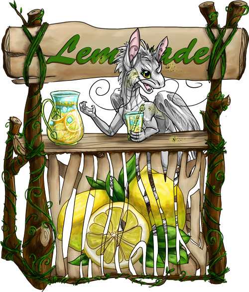 Would You Like To Buy Some Lemonade” A Small White - Cartoon (500x586), Png Download