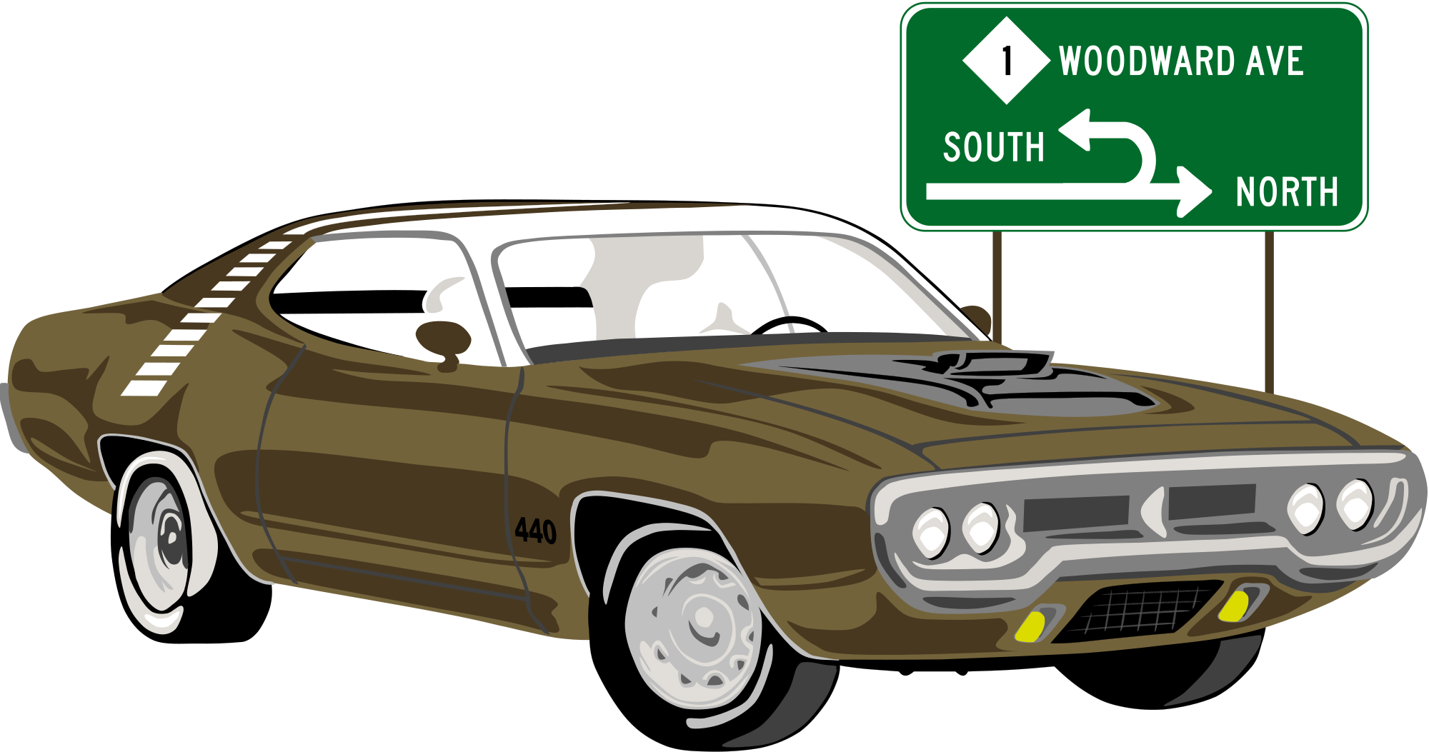 Cars Transparent File - Muscle Car Svg (2000x1053), Png Download