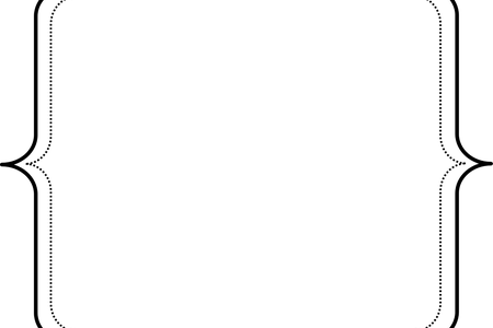 Banner Black And White Library Frame Path Decorations - Clip Art (450x300), Png Download