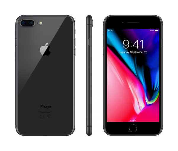 Iphone 8 Plus 64gb Space Grey Apple Iphone 8 Plus Space Grey Full Size Png Download Seekpng