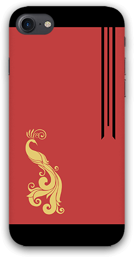 Peacock Free Hand Drawing Iphone 7 Mobile Case Mobile Cover Png Full Size Png Download Seekpng