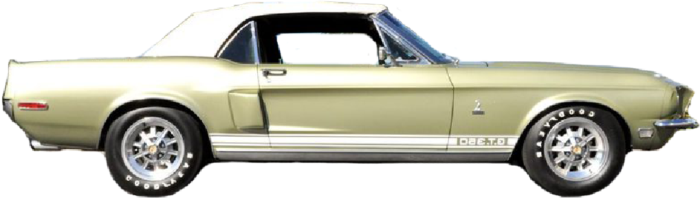 Explore - First Generation Ford Mustang (1080x500), Png Download