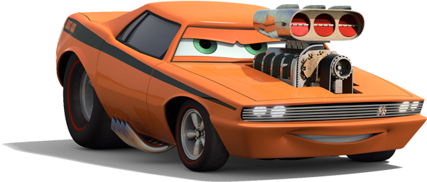 Snot Rod - Cars Movie Muscle Car (600x300), Png Download