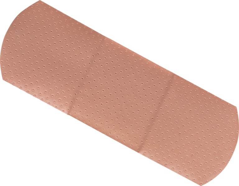 Transparent Bandage Clip Art Transparent - Head Bandage Transparent (768x600), Png Download