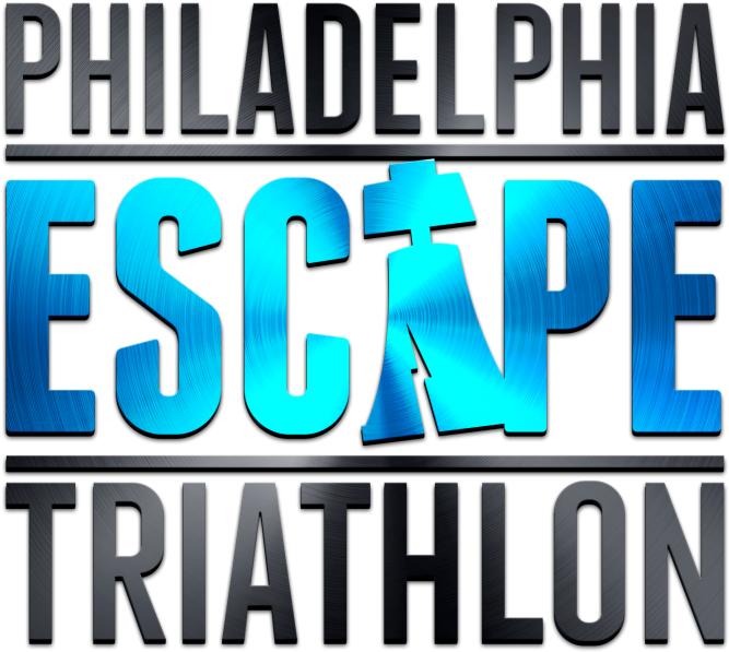2018 Philadelphia Escape Triathlon Names Alex's Lemonade - Philadelphia Escape Triathlon Logo 2017 White Tee's (1000x829), Png Download