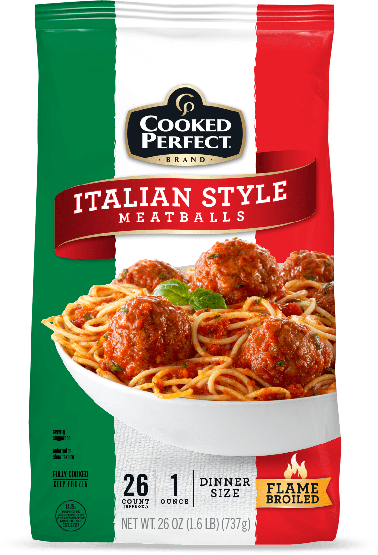 Cooked Perfect Italian Style Meatballs - Cooked Perfect Meatballs, Italian Style, Bite Size (800x1320), Png Download