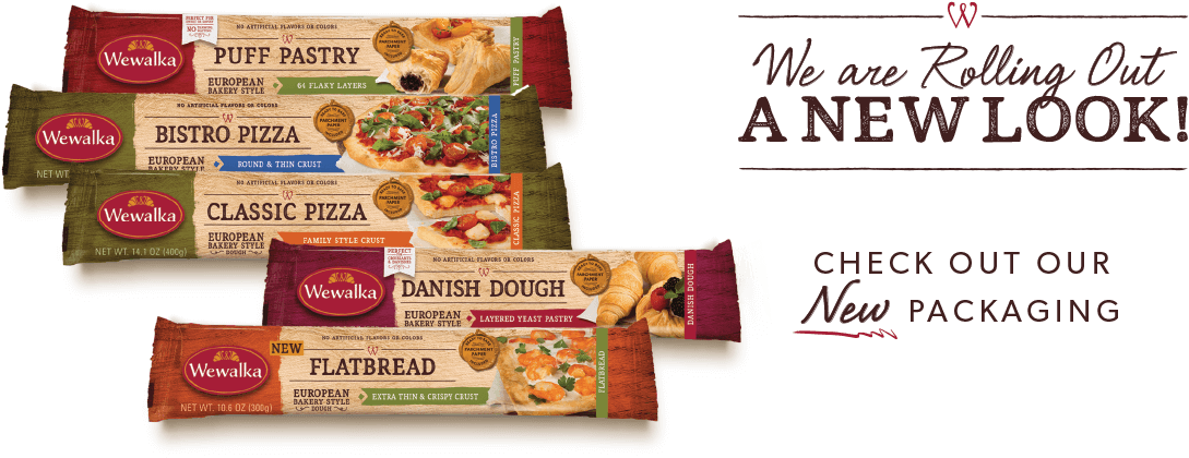 Wewalka / New European Dough Available Here In The - Wewalka Křehké Těsto Na Koláč 250g (1129x466), Png Download