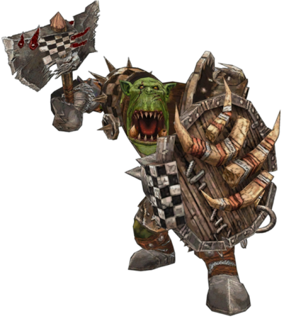Warhammer Fantasy Black Orc (635x640), Png Download
