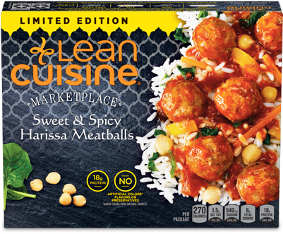 1 - Lean Cuisine Harissa Meatballs (400x400), Png Download