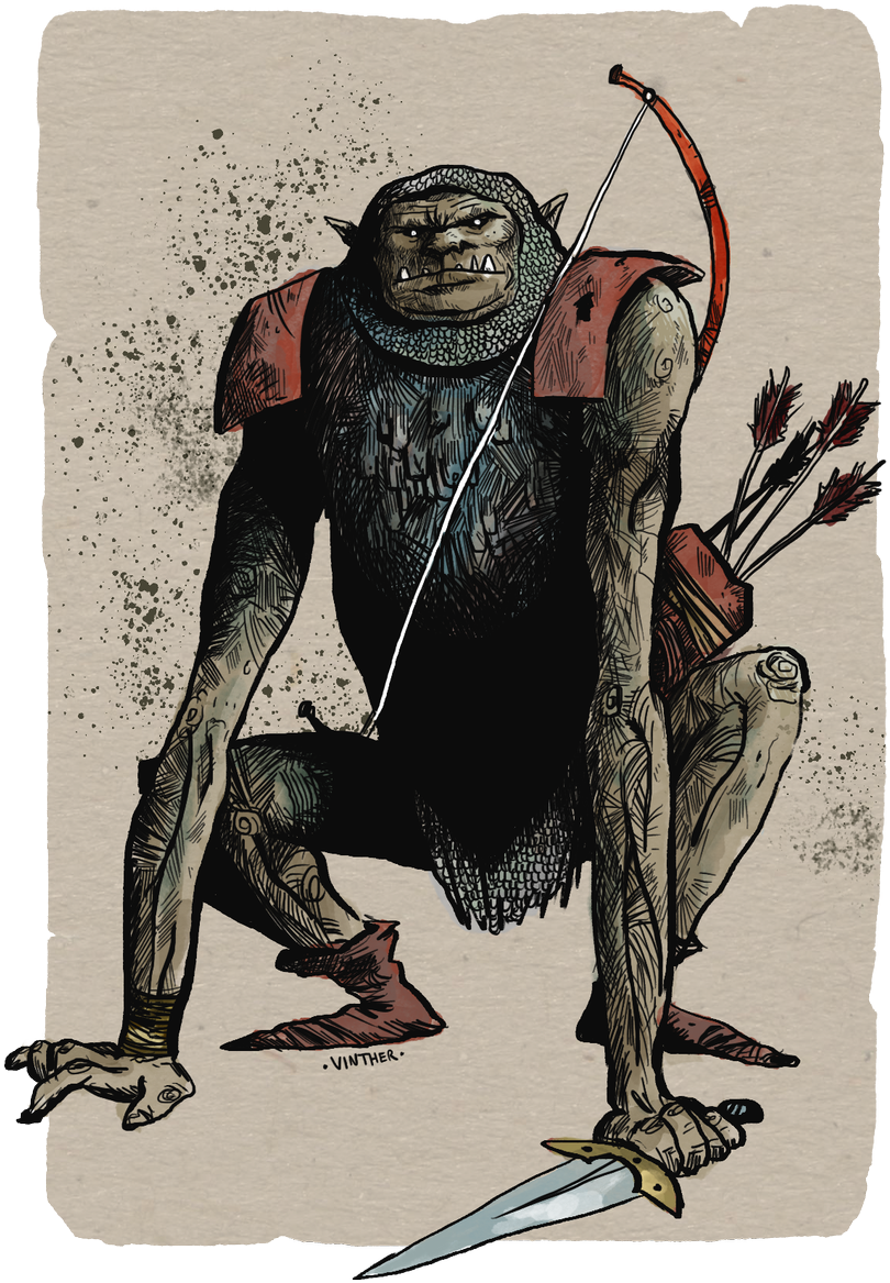 So Here's My Take On What A Tolkien Orc Might Look - Illustration (1200x1200), Png Download