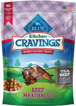 Blue Buffalo Blue Kitchen Cravings Beef Meatball Dog - Blue Buffalo Kitchen Cravings (376x505), Png Download