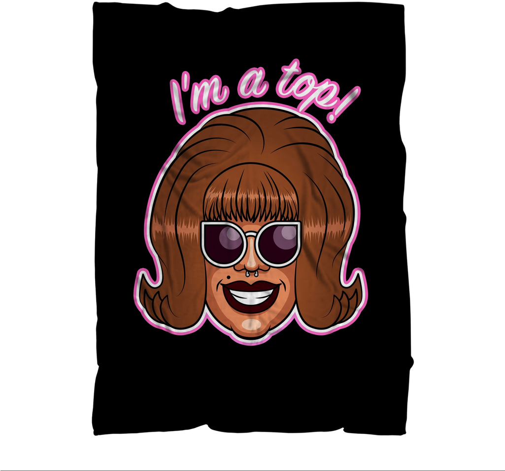 Meatball "im A Top" ﻿sublimation Adult Blanket - Im A Top Meatball (1024x1024), Png Download