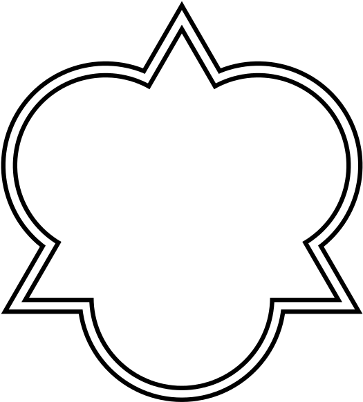 Trefoil Architectural Equilateral Triangle Outlined - Free Third Eye Graphics (544x600), Png Download