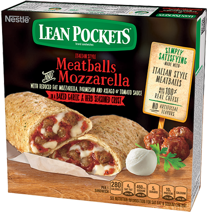 Meatballs &amp - Mozzarella - Lean Pocket Chicken Broccoli (540x540), Png Download