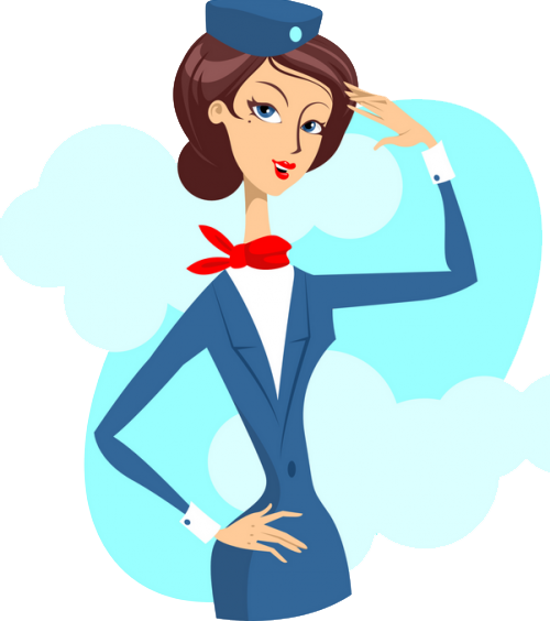 Flight Attendant Png Hd - Flight Attendant Png (500x564), Png Download