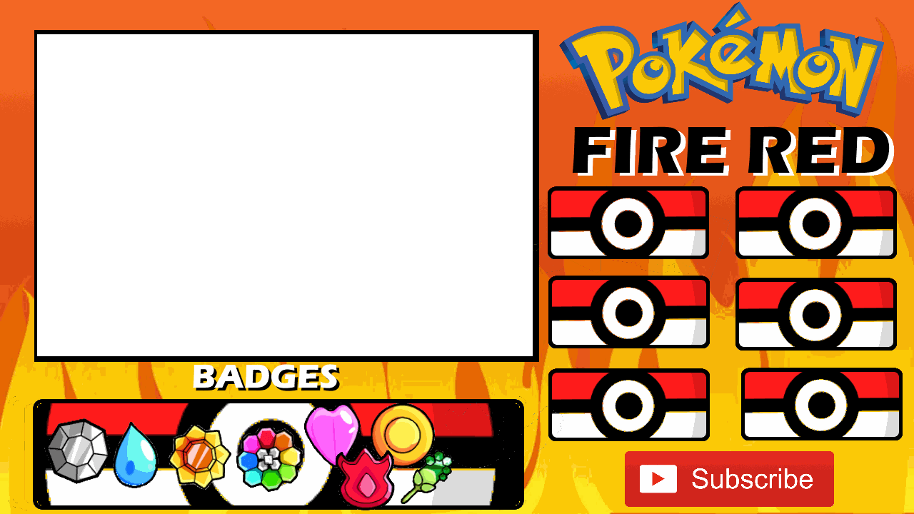 Udawhks - Pokemon Fire Red Overlay (1280x720), Png Download