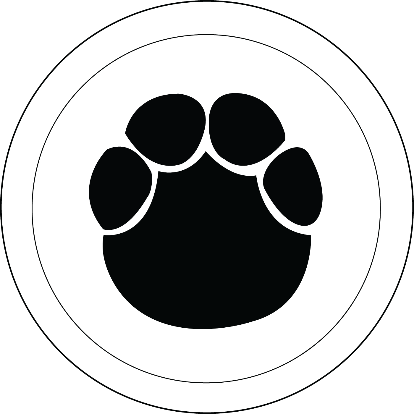 Footprint Clipart Elephant - Array Of Animal Tracks: Actual Size Poster By Pop Chart (1400x1400), Png Download