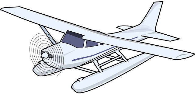 Water, Plane, Fly, Sea, Float, Seaplane - Seaplane Clipart (640x320), Png Download