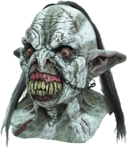 Battle Orc Adult Latex Mask - Lord Of The Rings Pic Orc (479x500), Png Download