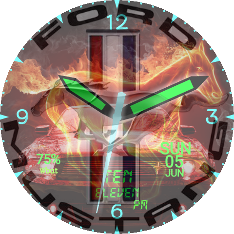 Ford Mustang Fire Overlay - Fire Horse (480x480), Png Download