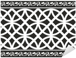 Seamless Black And White Gothic Floral Vector Texture - Texture Gotica (400x400), Png Download