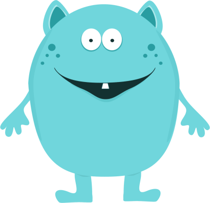 Phanom Clipart Monster Tooth - Monster Clipart Png (410x396), Png Download
