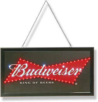 10" X 19" Led Lighted Signs, Budweiser - Budweiser (650x650), Png Download