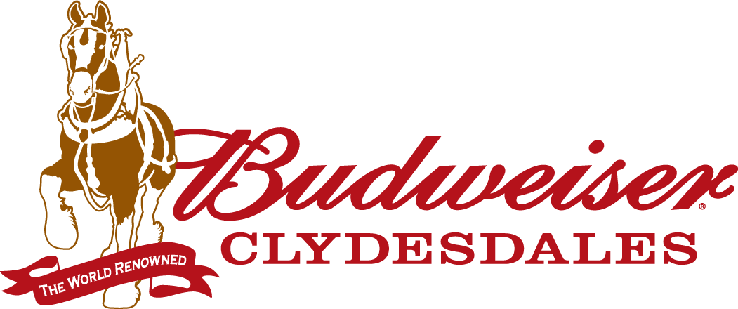 Budweiser Logo Png - Budweiser Clydesdales Logo (1051x440), Png Download