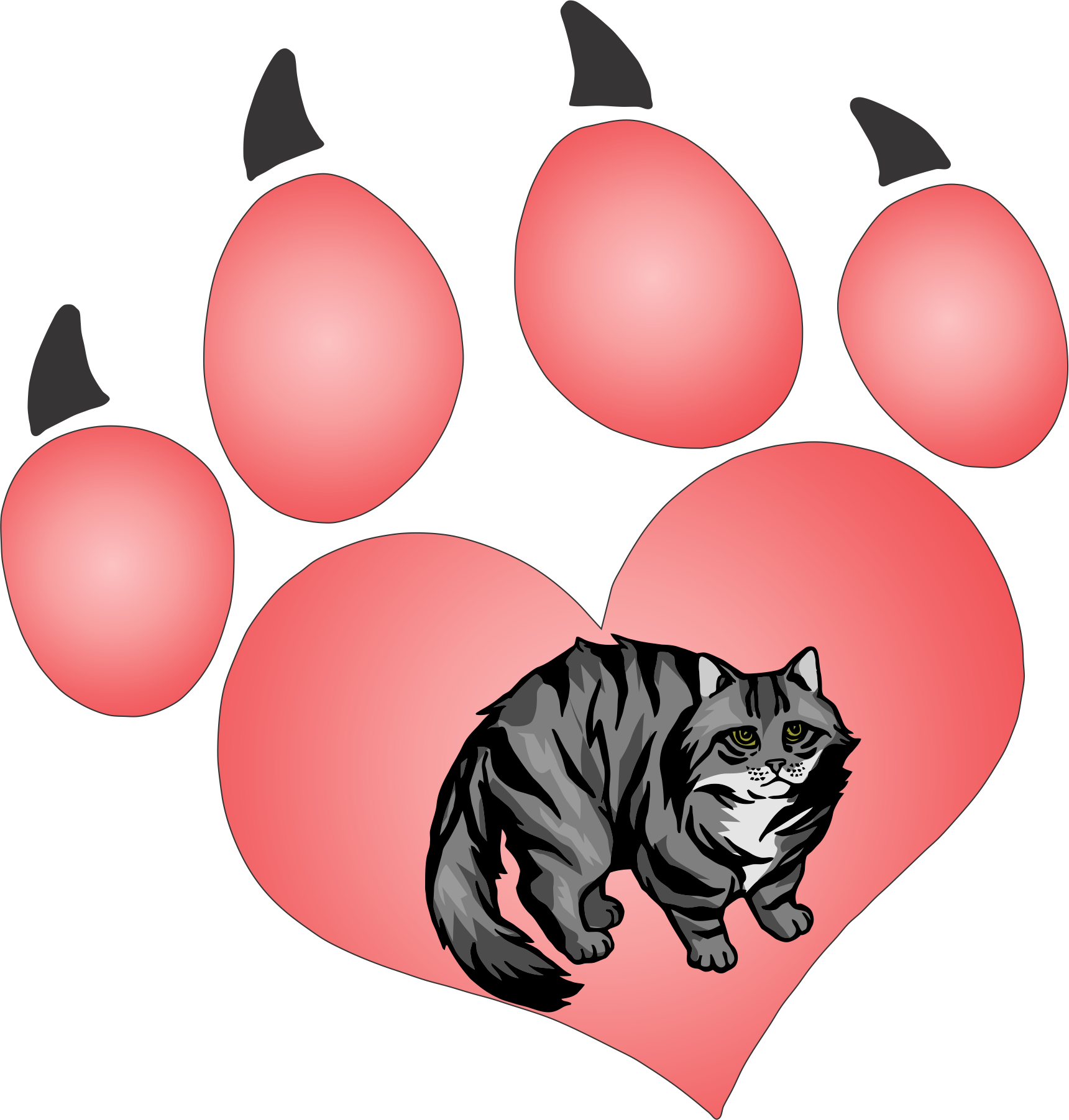 Hotsigns And Decals - Black And White Veterinarian Clipart (1720x1803), Png Download