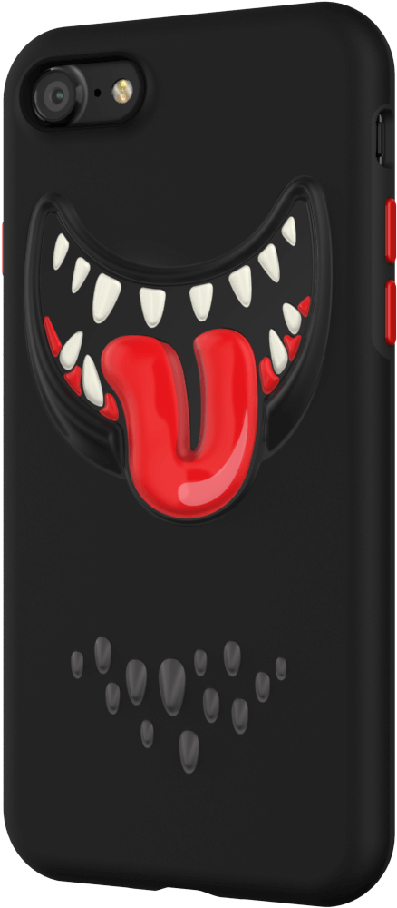 Product Shot - Switcheasy Black Monsters Silicone Case For Apple Iphone (1200x1200), Png Download