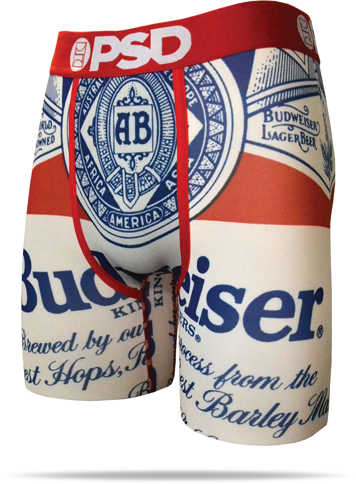 Classic Budweiser Boxers For Men - Budweiser (900x900), Png Download