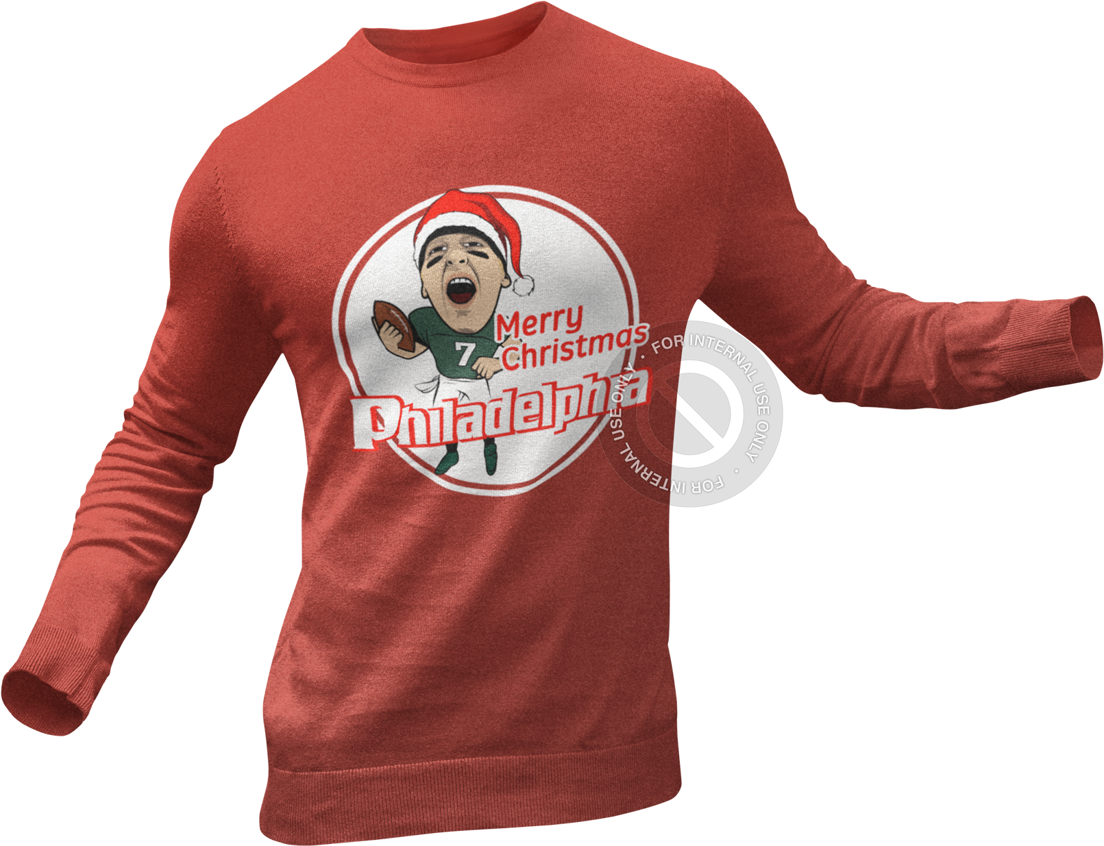 Merry Christmas Philadelphia Retro French Terry Crew - Dark Blue Blue Tshirts (1920x1440), Png Download