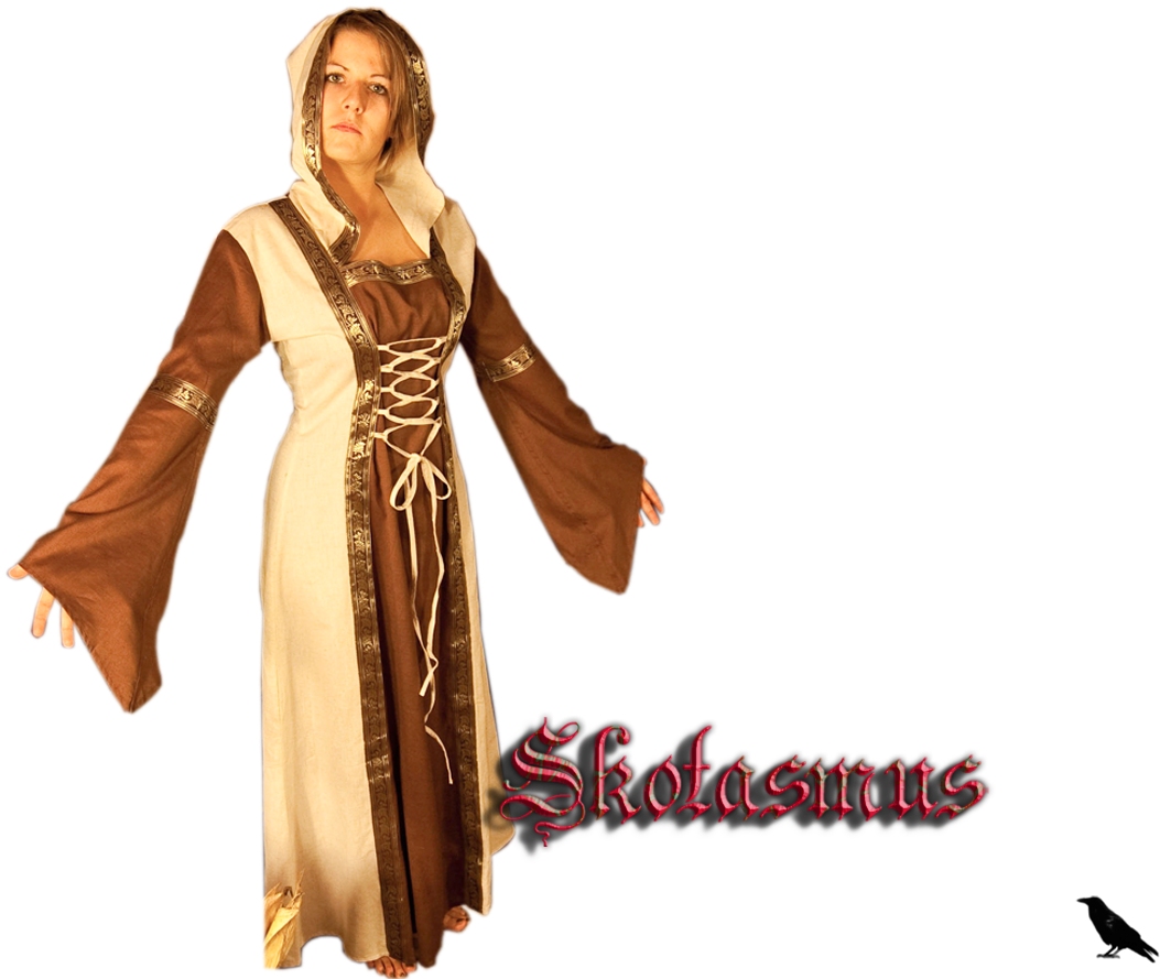 Medieval Dress With Border New - Gothic (1200x895), Png Download