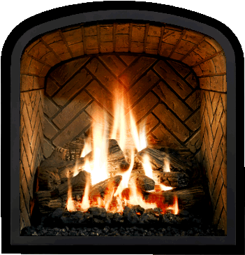 Fireplace Print Out (412x412), Png Download