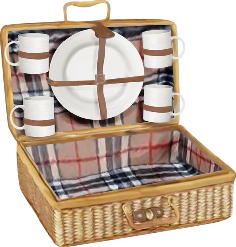 Picnic Baskets - Корзина Для Пикника Png (478x500), Png Download