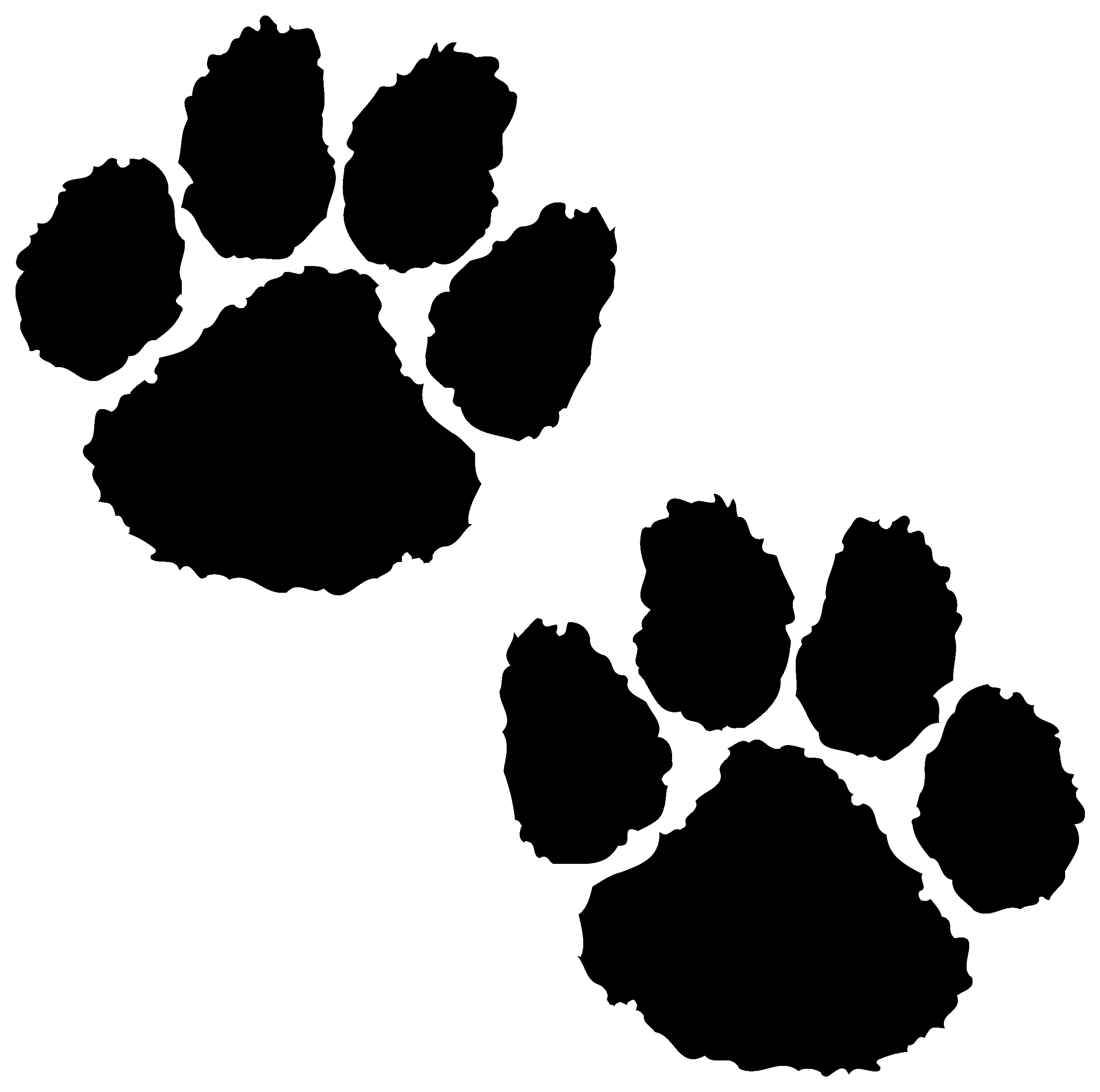 Cat Paws - - Villa Rica High School Logo (2700x2700), Png Download