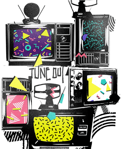 Retro Tv Tshirt - Milk (500x500), Png Download