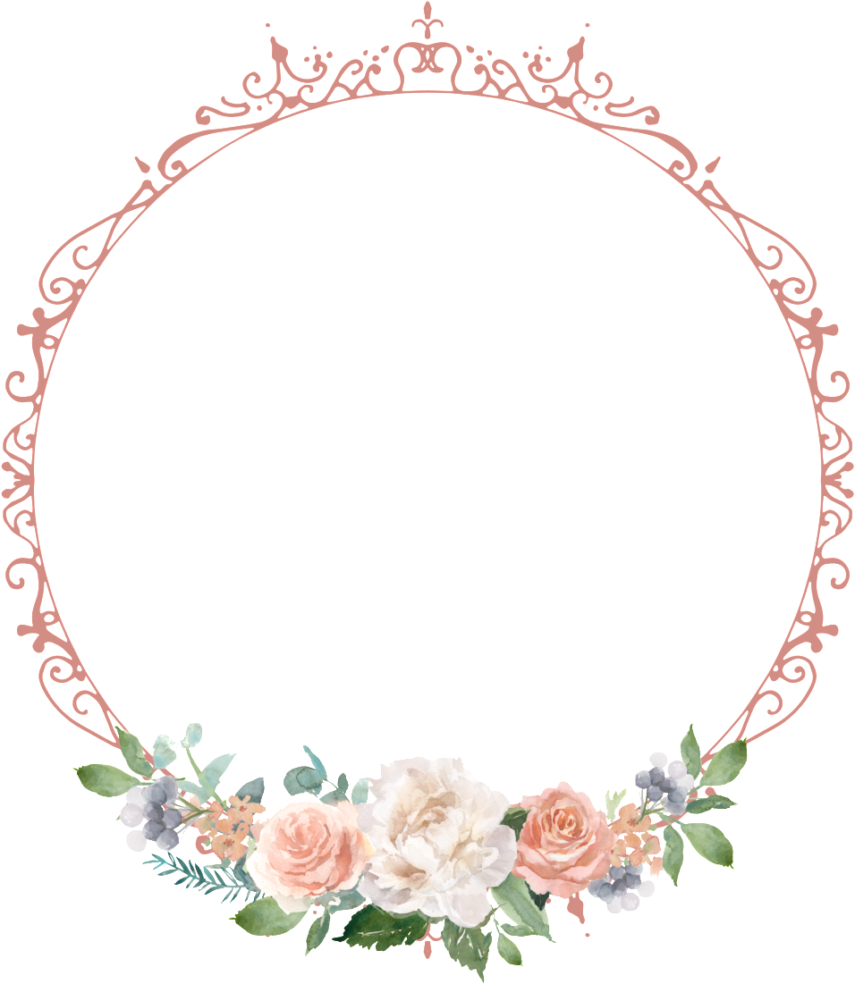 European Texture Flower Transparent Border - Rahmen Kalligraphie (1024x1135), Png Download