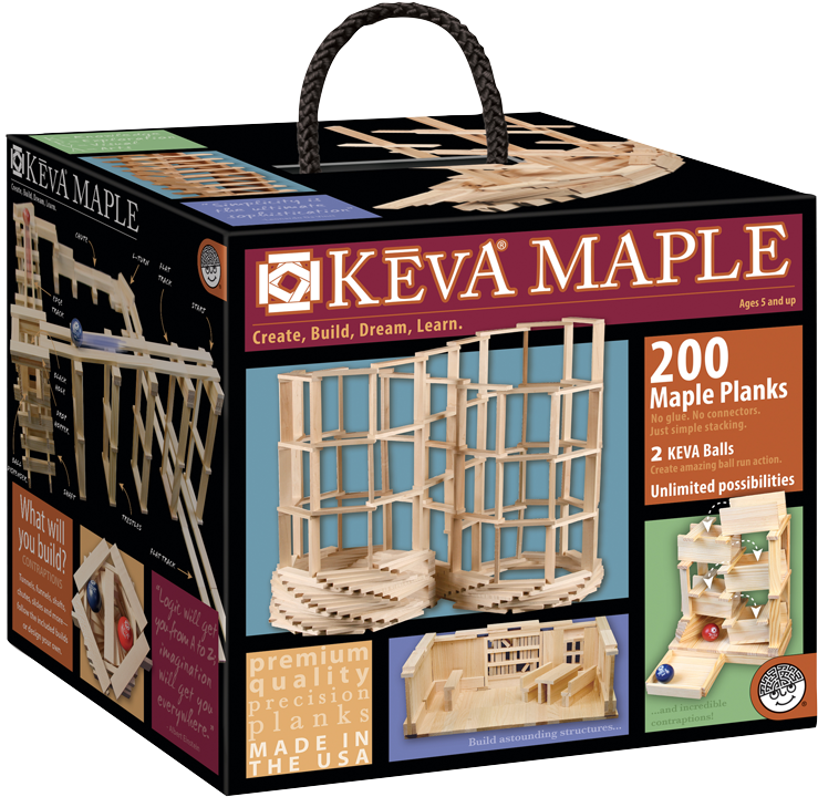 Mindware Keva Maple 200 Piece Set - Mindware - Keva Maple 200 Plank Set (1000x961), Png Download