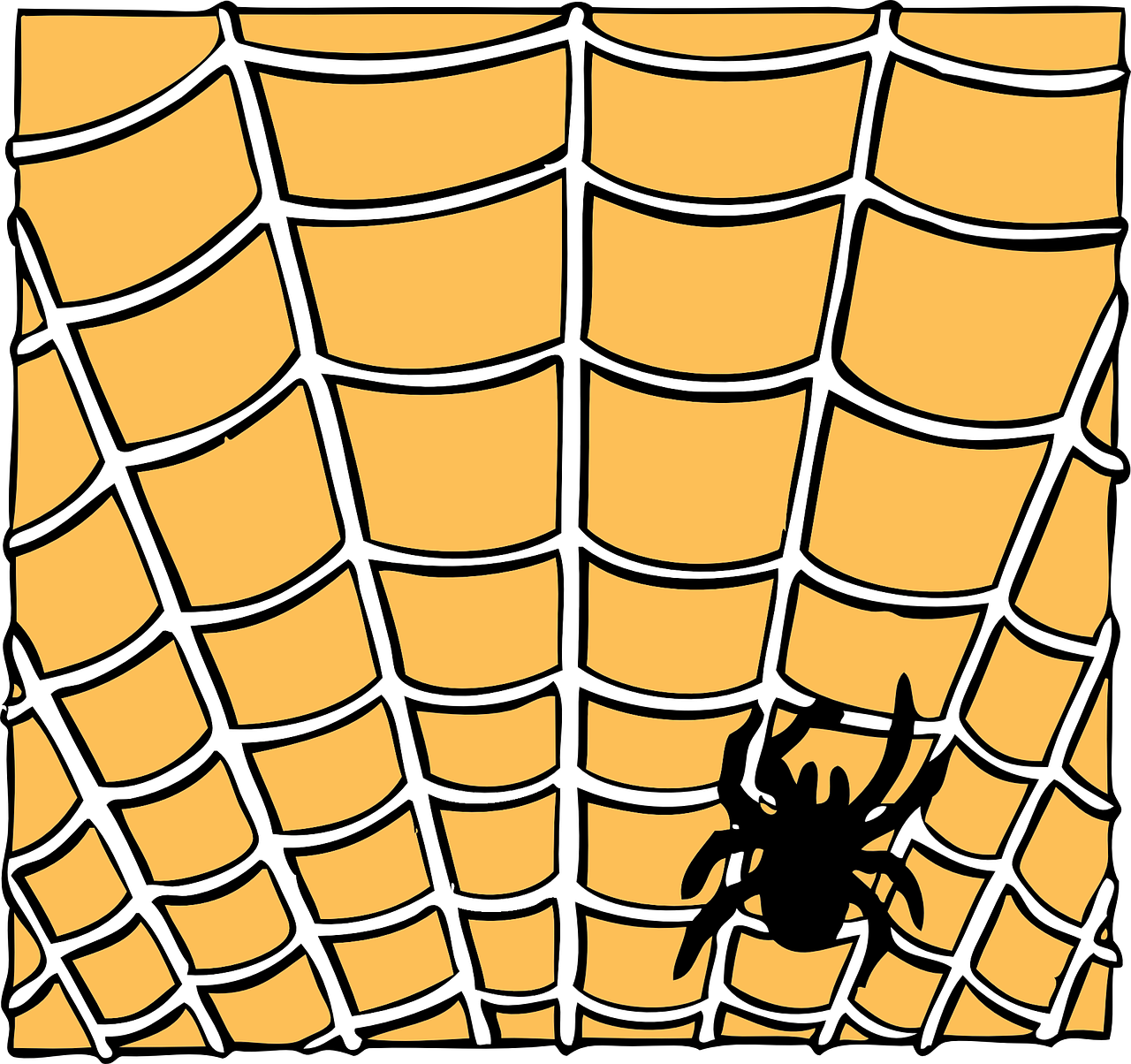 Free Spider On A Spider Web - Halloween Clip Art Background (800x754), Png Download