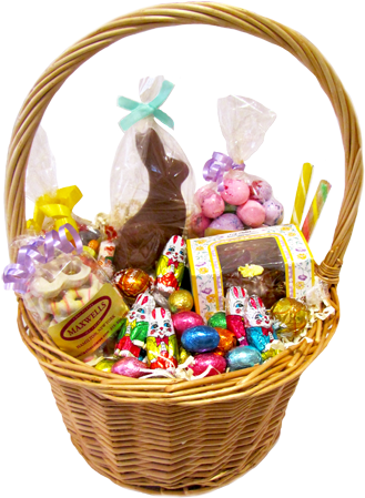 Easter Basket Bunny Png File - Easter Baskets Png (336x500), Png Download