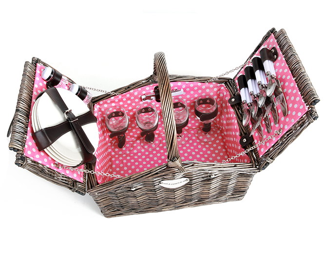 Picnic Basket (664x789), Png Download