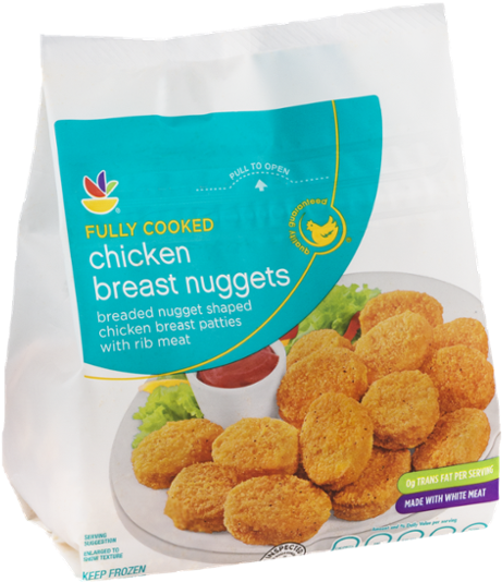 Ahold Fully Cooked Chicken Breast Nuggets (600x600), Png Download