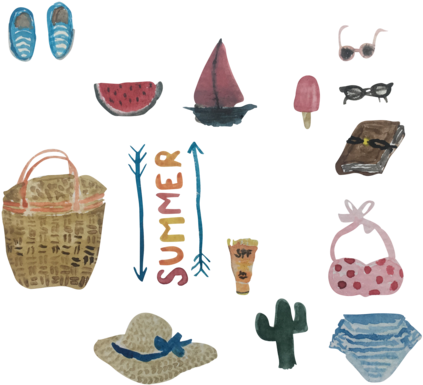 All Things Summer - Storage Basket (480x480), Png Download